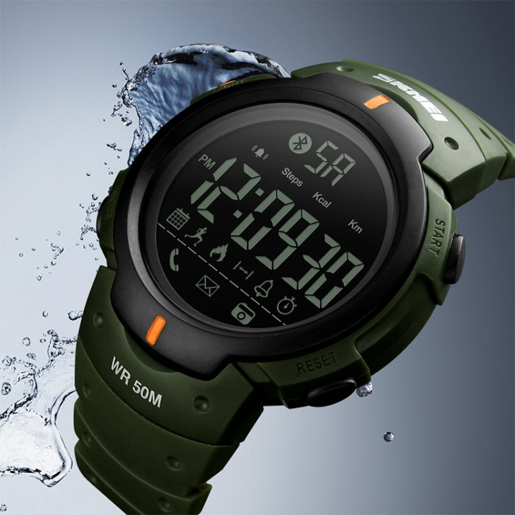 SKMEI 1301 Multifunction 50m Water-resistant Sports Bluetooth Smart Watch, Compatible with Android & iOS System(Black)