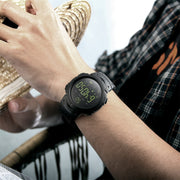 SKMEI 1301 Multifunction 50m Water-resistant Sports Bluetooth Smart Watch, Compatible with Android & iOS System(Black)