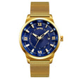 SKMEI 9166 Fashion Men Business Watch 30m Waterproof Metal Quartz Wristwatch(Blue) - free shipping - PMC TechLife - Order now!
