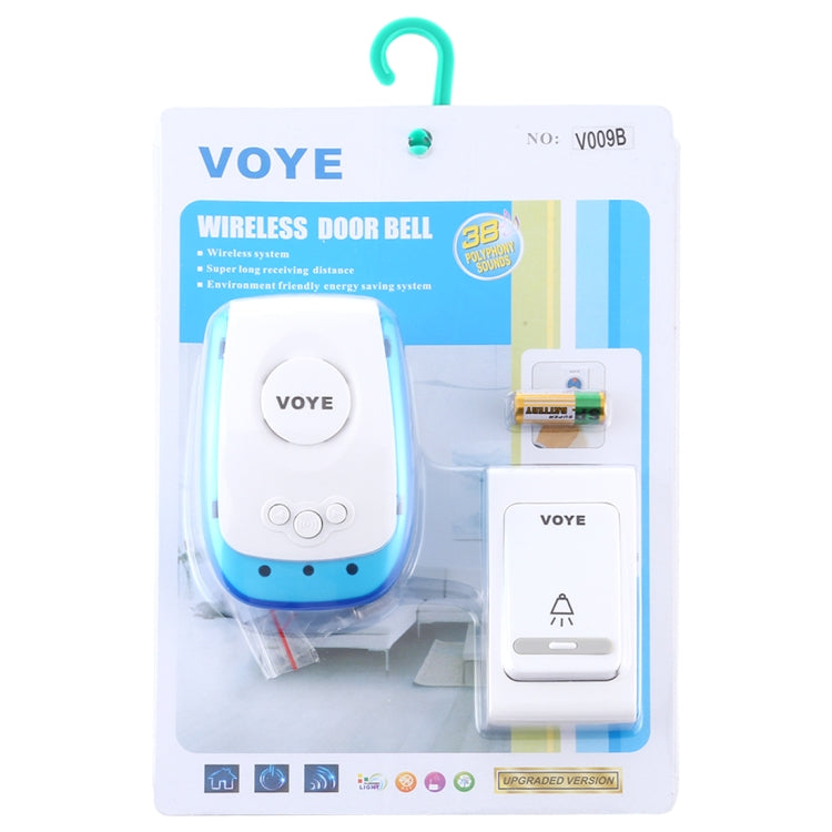 VOYE V009B Home Music Remote Control Wireless Doorbell with 38 Polyphony Sounds, US Plug (White) - Wireless Doorbell by VOYE | Online Shopping South Africa | PMC Jewellery | Buy Now Pay Later Mobicred