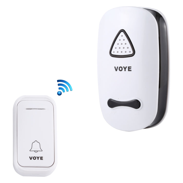VOYE V025F Home Music Remote Control Wireless Doorbell with 38 Polyphony Sounds, US Plug(White) - Wireless Doorbell by VOYE | Online Shopping South Africa | PMC Jewellery | Buy Now Pay Later Mobicred