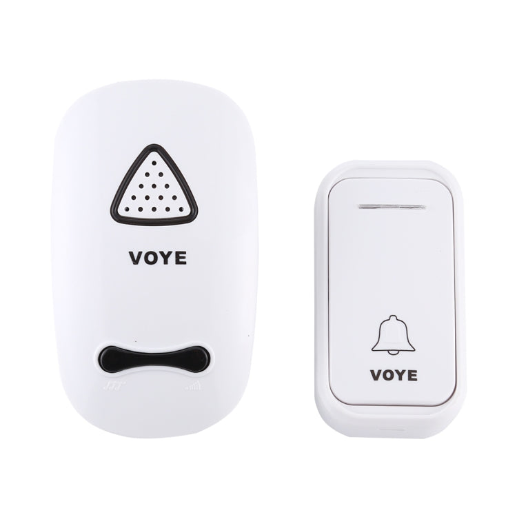 VOYE V025F Home Music Remote Control Wireless Doorbell with 38 Polyphony Sounds, US Plug(White) - Wireless Doorbell by VOYE | Online Shopping South Africa | PMC Jewellery | Buy Now Pay Later Mobicred