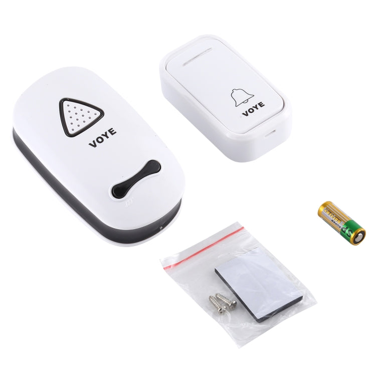 VOYE V025F Home Music Remote Control Wireless Doorbell with 38 Polyphony Sounds, US Plug(White) - Wireless Doorbell by VOYE | Online Shopping South Africa | PMC Jewellery | Buy Now Pay Later Mobicred