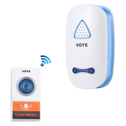 VOYE V025A Home Music Remote Control Wireless Doorbell with 38 Polyphony Sounds, US Plug (White) - Wireless Doorbell by VOYE | Online Shopping South Africa | PMC Jewellery | Buy Now Pay Later Mobicred