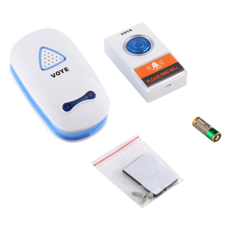 VOYE V025A Home Music Remote Control Wireless Doorbell with 38 Polyphony Sounds, US Plug (White) - Wireless Doorbell by VOYE | Online Shopping South Africa | PMC Jewellery | Buy Now Pay Later Mobicred