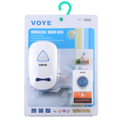 VOYE V025A Home Music Remote Control Wireless Doorbell with 38 Polyphony Sounds, US Plug (White) - Wireless Doorbell by VOYE | Online Shopping South Africa | PMC Jewellery | Buy Now Pay Later Mobicred
