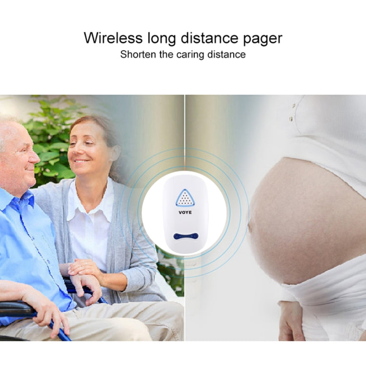 VOYE V025A Home Music Remote Control Wireless Doorbell with 38 Polyphony Sounds, US Plug (White) - Wireless Doorbell by VOYE | Online Shopping South Africa | PMC Jewellery | Buy Now Pay Later Mobicred