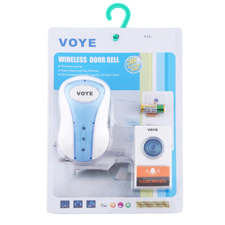 VOYE V008A Home Music Remote Control Wireless Doorbell with 38 Polyphony Sounds, US Plug(White) - Wireless Doorbell by VOYE | Online Shopping South Africa | PMC Jewellery | Buy Now Pay Later Mobicred