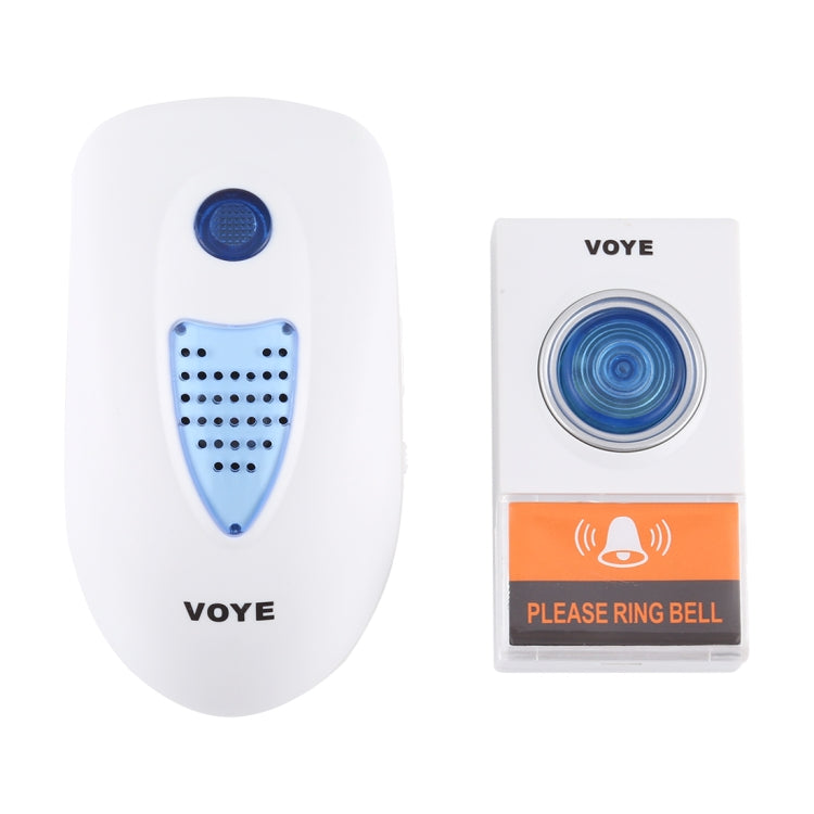 VOYE V003A Home Music Remote Control Wireless Doorbell with 38 Polyphony Sounds, US Plug (White) - Wireless Doorbell by VOYE | Online Shopping South Africa | PMC Jewellery | Buy Now Pay Later Mobicred