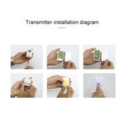VOYE V009A Home Music Remote Control Wireless Doorbell with 38 Polyphony Sounds, US Plug (White)