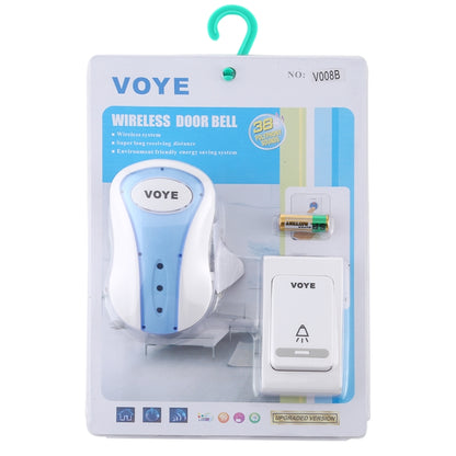 VOYE V008B Home Music Remote Control Wireless Doorbell with 38 Polyphony Sounds, US Plug (White) - Wireless Doorbell by VOYE | Online Shopping South Africa | PMC Jewellery | Buy Now Pay Later Mobicred