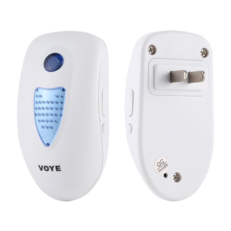 VOYE V003B Home Music Remote Control Wireless Doorbell with 38 Polyphony Sounds, US Plug (White) - Wireless Doorbell by VOYE | Online Shopping South Africa | PMc TechLife | Buy Now Pay Later Mobicred