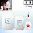 CACAZI C86 Wireless SOS Pager Doorbell Old man Child Emergency Alarm Remote Call Bell, US Plug(White) - Wireless Doorbell by CACAZI | Online Shopping South Africa | PMC TechLife | Buy Now Pay Later Mobicred