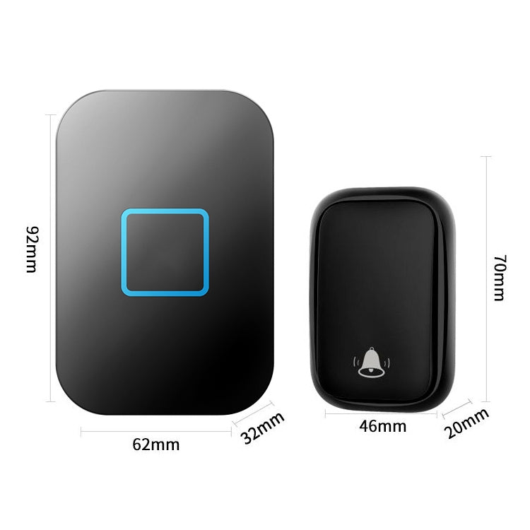 CACAZI FA88 Self-Powered Smart Home Wireless Doorbell, EU Plug(Black) - free shipping - PMC TechLife - Order now!