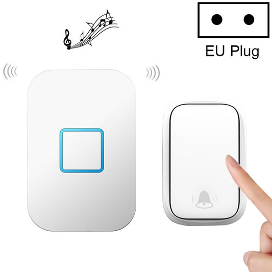 CACAZI FA88 Self-Powered Smart Home Wireless Doorbell, EU Plug(White) - free shipping - PMC Jewellery - Order now!