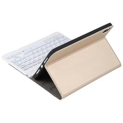 A06S Detachable Lambskin Texture Ultra-thin TPU Backlight Bluetooth Keyboard Leather Tablet Case with Stand For iPad mini 6 (Gold)