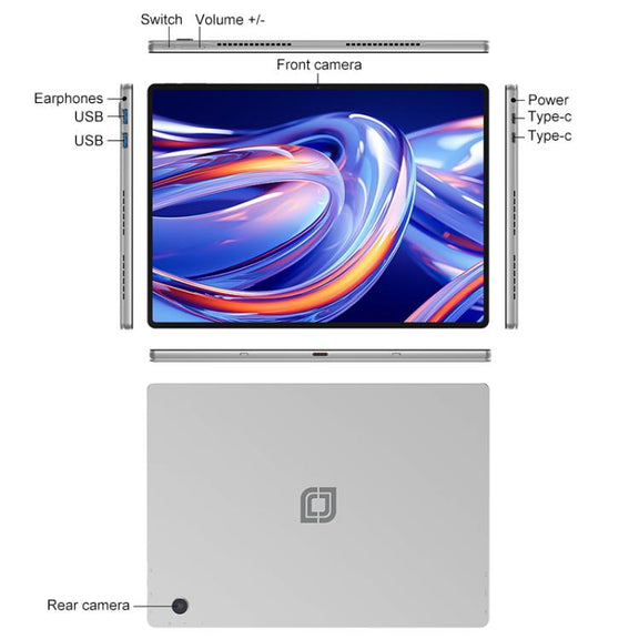 Jumper EZpad V13 Tablet PC, 16GB+512GB, No Keyboard, 13 inch Windows 11 OS Intel Jasper Lake N5095 Quad Core, EU Plug