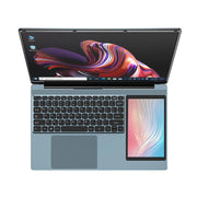 UNIWA ULAP Q15ZR Laptop, 8GB+512GB, 15.6 inch and 7 inch Dual Display Windows 11 Intel Alder Lake N100 Octa Core, US Plug