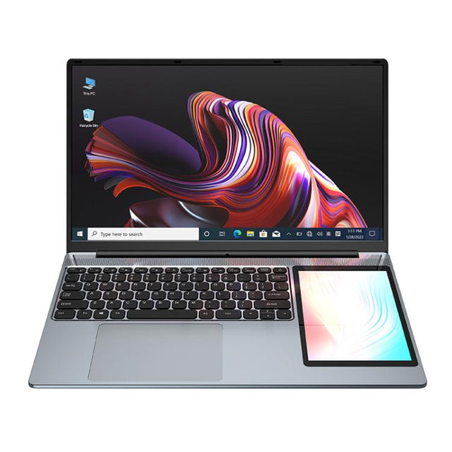 UNIWA ULAP Q15ZR Laptop, 16GB+512GB, 15.6 inch and 7 inch Dual Display Windows 11 Intel Alder Lake N100 Octa Core, US Plug