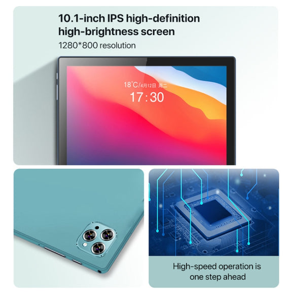 Y22 10.1 inch Smart Learning Tablet PC, 4GB+64GB, Android 10 MTK6755 Octa Core, 4G Network, EU Plug (Light Green)