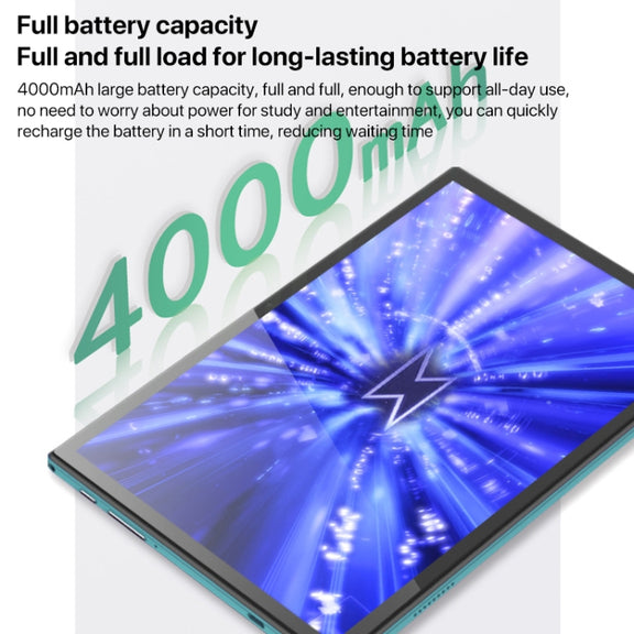 Y22 10.1 inch Smart Learning Tablet PC, 4GB+64GB, Android 10 MTK6755 Octa Core, 4G Network, EU Plug (Light Green)