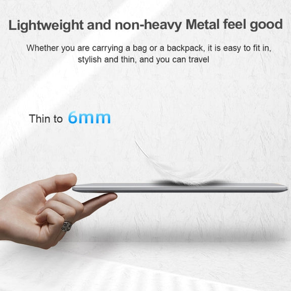 H15 15.6 inch Ultrathin Laptop, 16GB+256GB, Windows 11 Intel Processor N95 Quad Core, US Plug (Silver)