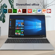 H15 15.6 inch Ultrathin Laptop, 16GB+256GB, Windows 11 Intel Processor N95 Quad Core, US Plug (Silver)
