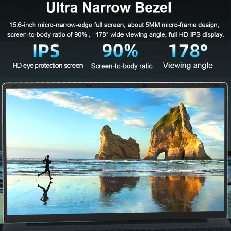 H15 15.6 inch Ultrathin Laptop, 16GB+128GB, Windows 11 Intel Celeron N5095 Quad Core, EU Plug (Rose Gold) - free shipping - PMc TechLife - Order now!