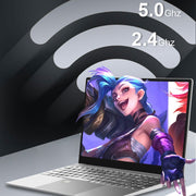 H15 15.6 inch Ultrathin Laptop, 16GB+512GB, Windows 11 Intel Celeron N5095 Quad Core, US Plug (Silver)