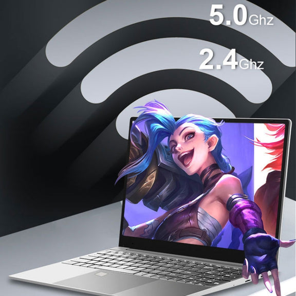 H15 15.6 inch Ultrathin Laptop, 16GB+512GB, Windows 11 Intel Celeron N5095 Quad Core, US Plug (Silver)