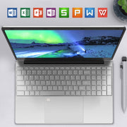 H15 15.6 inch Ultrathin Laptop, 16GB+1TB, Windows 11 Intel Celeron N5095 Quad Core, US Plug (Silver)