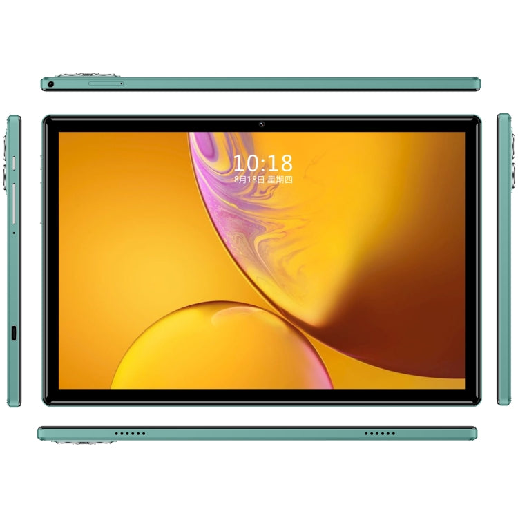 X09 10.1 inch 4G LTE Tablet PC, 4GB+64GB, Android 8.1 MTK6755 Octa Core, Support Dual SIM, US Plug (Green)