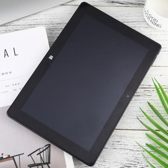 Hongsamde Tablet PC, 12GB+128GB, 10.1 inch Windows 11 Intel Celeron J4105, without Keyboard Leather Case (UK Plug)
