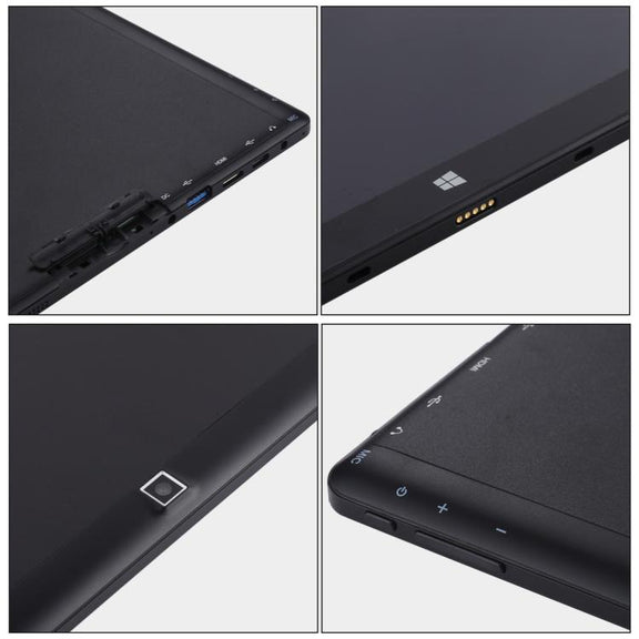 Hongsamde Tablet PC, 12GB+128GB, 10.1 inch Windows 11 Intel Celeron J4105, without Keyboard Leather Case (UK Plug)