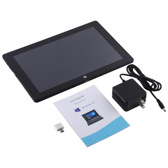 Hongsamde Tablet PC, 12GB+128GB, 10.1 inch Windows 11 Intel Celeron J4105, without Keyboard Leather Case (UK Plug)