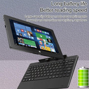 Hongsamde Tablet PC, 12GB+128GB, 10.1 inch Windows 11 Intel Celeron J4105, without Keyboard Leather Case (UK Plug)