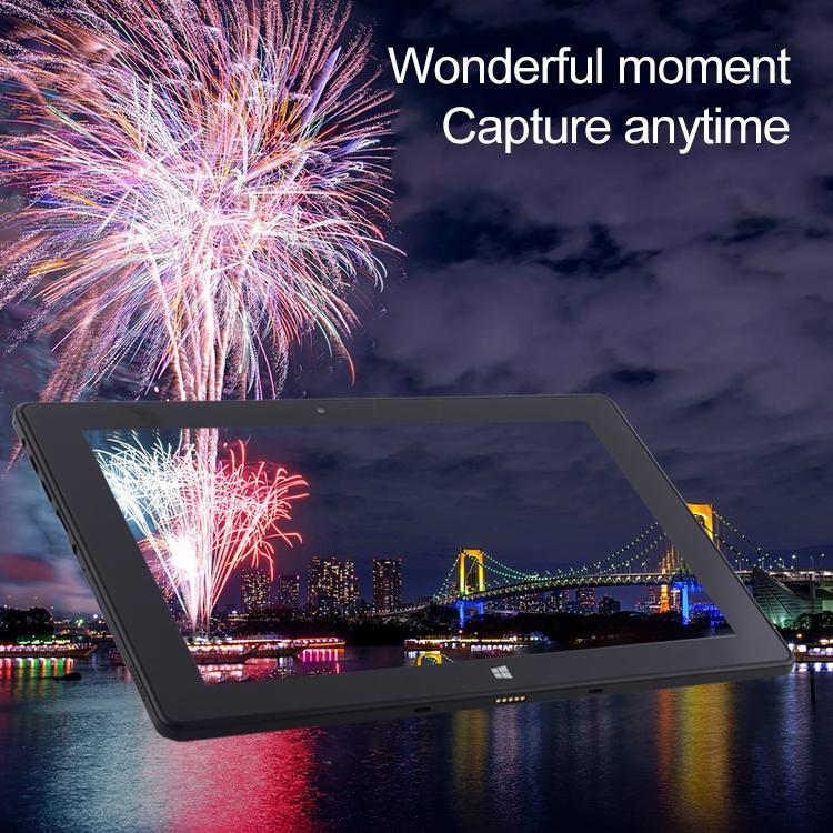Hongsamde Tablet PC, 12GB+128GB, 10.1 inch Windows 11 Intel Celeron J4105, without Keyboard Leather Case (UK Plug)