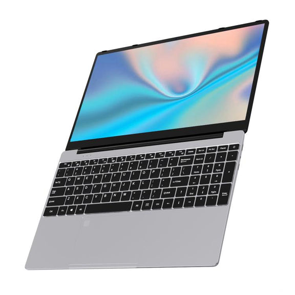 N5095 15.6 inch Laptop, 16GB+512GB, Windows 11 Intel Celeron N5095 Quad Core, Support Fingerprint Unlock, US Plug (Silver)