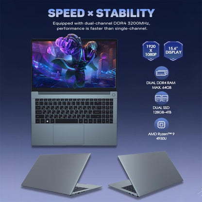 G16 Air 15.6 inch Gaming Laptop, 16GB+512GB, Windows 11 Pro AMD Ryzen 9 4950U Octa Core, EU Plug - free shipping - PMC Jewellery - Order now!