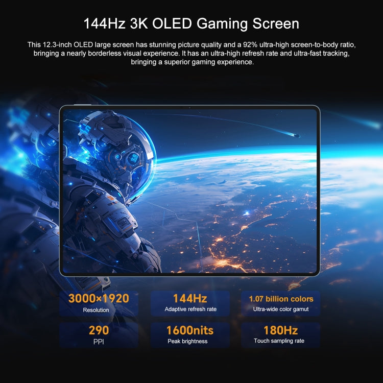 Honor Pad GT Pro WiFi Tablet PC, 12.3 inch 16GB+512GB MagicOS 8.0.1 Qualcomm Snapdragon 8s Gen 3 Octa Core (White) - free shipping - PMc TechLife - Order now!