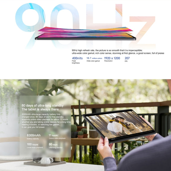 Honor Pad X9 WiFi Tablet PC, 11 inch 6GB+128GB MagicOS 8.0 Qualcomm Snapdragon 680 Octa Core (Cyan)