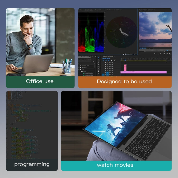 GXMO G156 15.6 inch Laptop, 16GB+512GB, Windows 11 AMD Ryzen 7 5825U Octa Core, Support Fingerprint Unlock, UK Plug