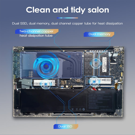 GXMO G156 15.6 inch Laptop, 16GB+512GB, Windows 11 AMD Ryzen 7 5825U Octa Core, Support Fingerprint Unlock, AU Plug