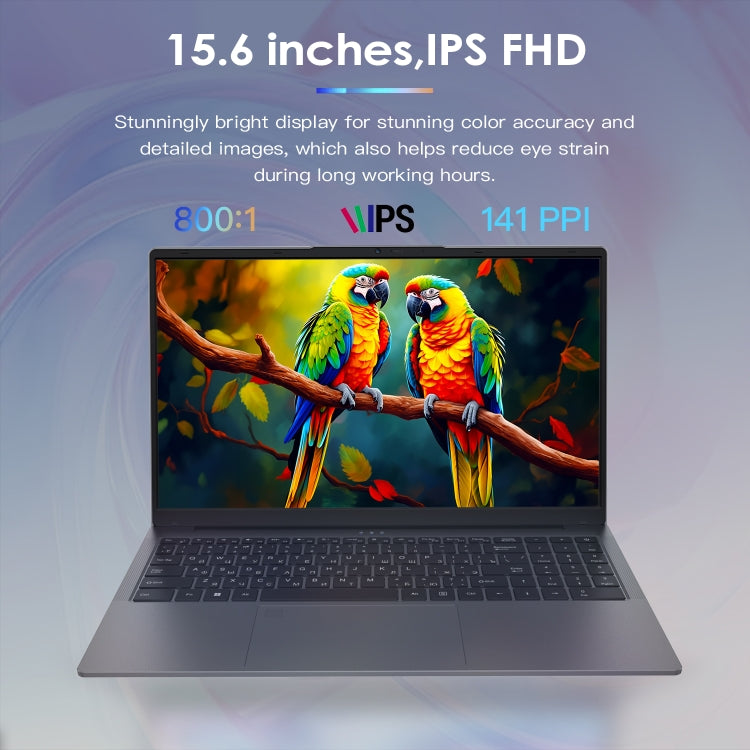 GXMO G156 15.6 inch Laptop, 16GB+512GB, Windows 11 AMD Ryzen 7 5825U Octa Core, Support Fingerprint Unlock, UK Plug