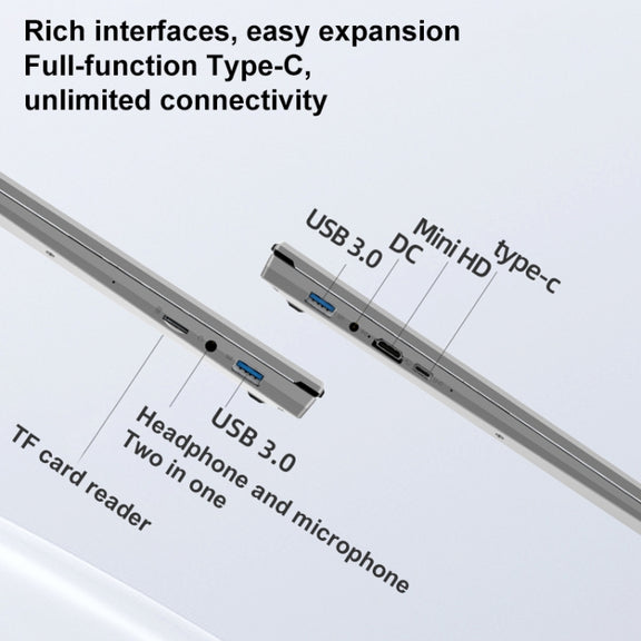 Jumper EZbook S7 Max 16 inch Laptop, 16GB+128GB+512GB, Windows 11 Intel Alder Lake N95 Quad Core, US Plug(Grey)