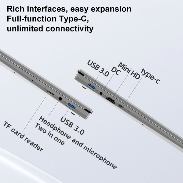 Jumper EZbook S7 Max 16 inch Laptop, 16GB+128GB+512GB, Windows 11 Intel Alder Lake N95 Quad Core, US Plug(Grey)
