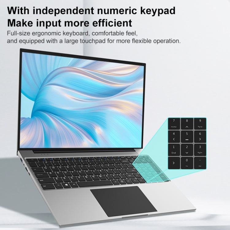 Jumper EZbook S7 Max 16 inch Laptop, 16GB+128GB+512GB, Windows 11 Intel Alder Lake N95 Quad Core, EU Plug(Grey) - free shipping - PMC Jewellery - Order now!