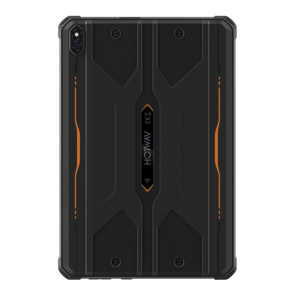 HOTWAV Tab R8 IP68/IP69K Rugged Tablet, 4GB+128GB, 10.1 inch Android 14 Unisoc T606 Octa Core 4G Network, Global Version with Google Play, EU Plug (Black+Orange)