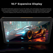 HOTWAV Tab R8 IP68/IP69K Rugged Tablet, 4GB+128GB, 10.1 inch Android 14 Unisoc T606 Octa Core 4G Network, Global Version with Google Play, EU Plug (Black Grey)