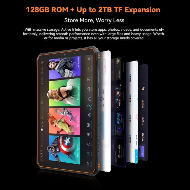 [HK Warehouse] Blackview Active 5 4G Rugged Tablet, 8GB+128GB, 8.68 inch Android 15 Unisoc UMS9230E T615 Octa Core, Global Version with Google Play (Black) - free shipping - PMC Jewellery - Order now!